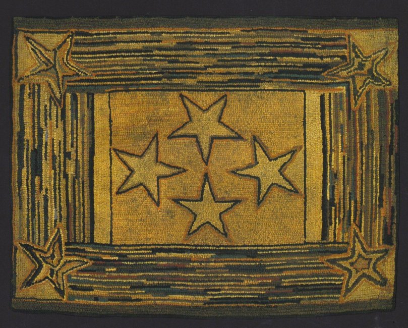 Primitive Star Rug Pine Island Primitives - Carol Weatherman’s Originals
